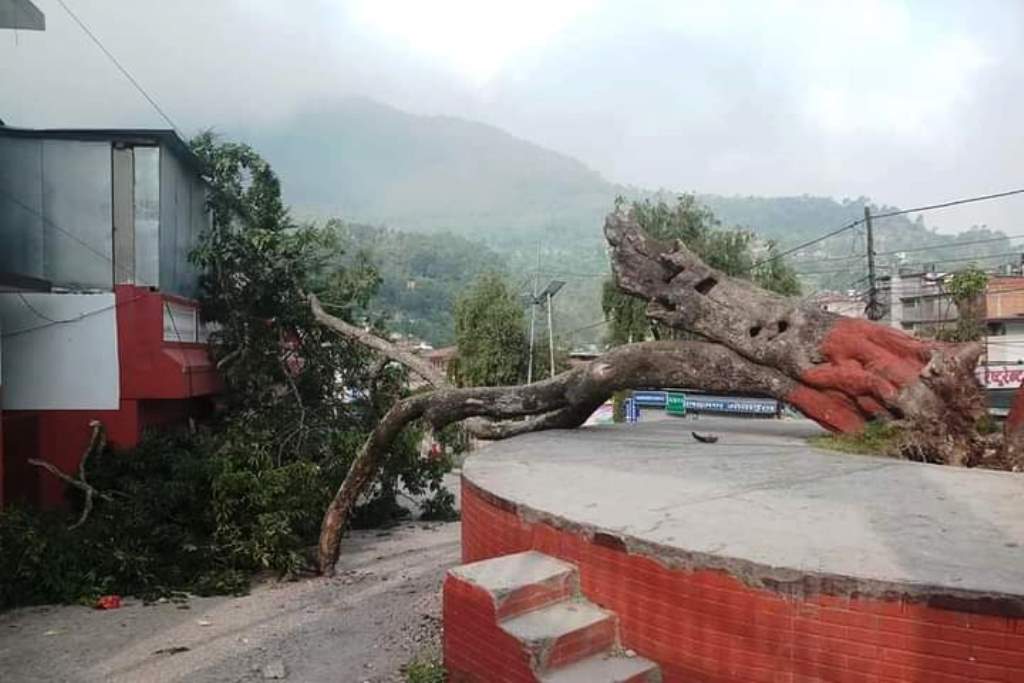 सञ्चालनमा नआउँदै भत्किन थाल्यो तम्घासको थ्रिडी पार्क