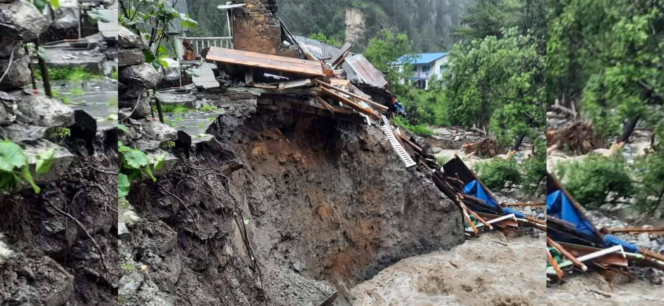 रोल्पामा पहिरोले घर भत्काउँदा एकै परिवारका ३ जनाको मृत्यु