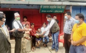 बाग्लुङ समाज वेल्जियम द्धारा अपांगता भएका कँडेलको उपचारका लागि २ लाख ५० हजार बढि सहयोग