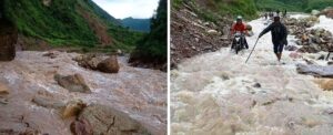 जनैपूर्णिमाको मुखमा बुर्तिबाङ-ढोरपाटन सडक अवरुद्ध हदाँ ढोरपाटन पुग्न सकस