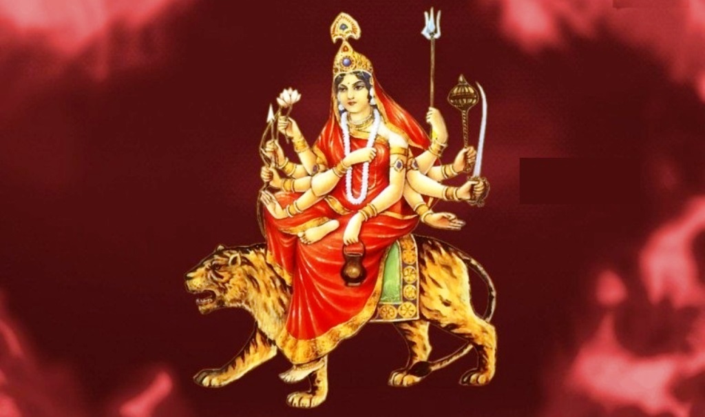 नवरात्रको तेस्रो दिन चन्द्रघण्टा देवीको पूजा आराधना गरिँदै