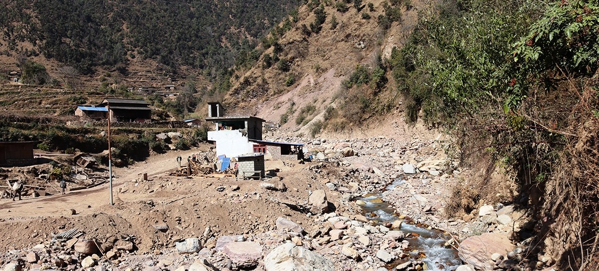 ढोरपाटनका बाढी प्रभावित बस्तीमा छैन दसैँको रौनक