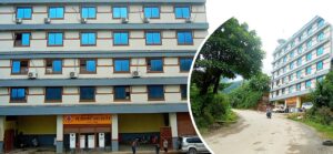 बागलुङ सदरमुकाममा मापदण्ड मिचेर ६ तले घर, भूई तलामा पेट्रोल पम्प, माथि होटल