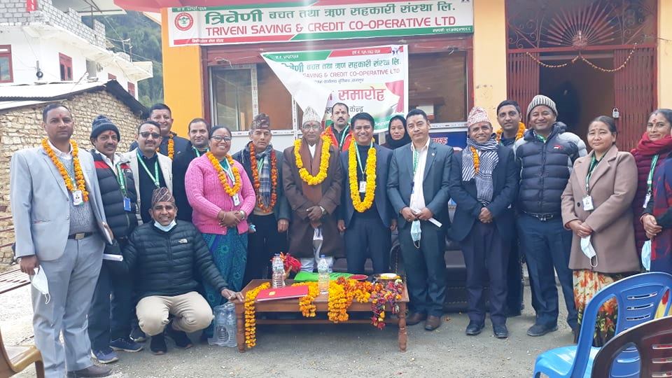 त्रिवेणी वचत तथा ऋण सहकारी संस्थाको निसीखोला सेवा केन्द्र उद्घाटन