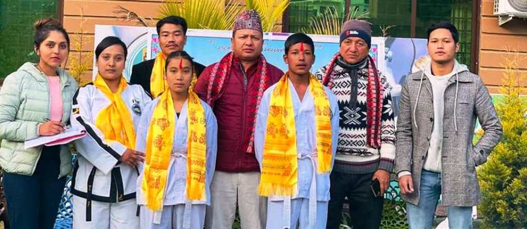 ढोरपाटन आइटिएफ तेक्वान्डो एकेडेमीको बुर्तिबाङमा वेल्ट-टेस्ट एवंम ग्रेडिङ