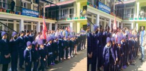 जन्मदिनको खर्च बचाई निसीखोलाका विद्यार्थीहरुलाई न्यानो कपडा वितरण