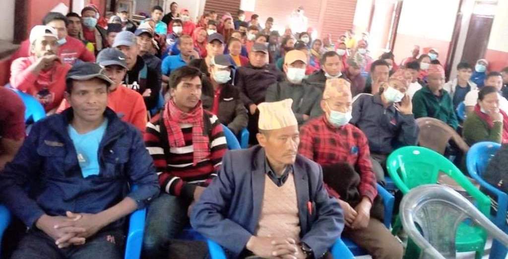 राष्ट्रिय जनमोर्चा असन्तुष्ट पक्षको ढोरपाटन नगरपालिका स्तरीय अगुवा कार्यकर्ता भेला सम्पन्र्न