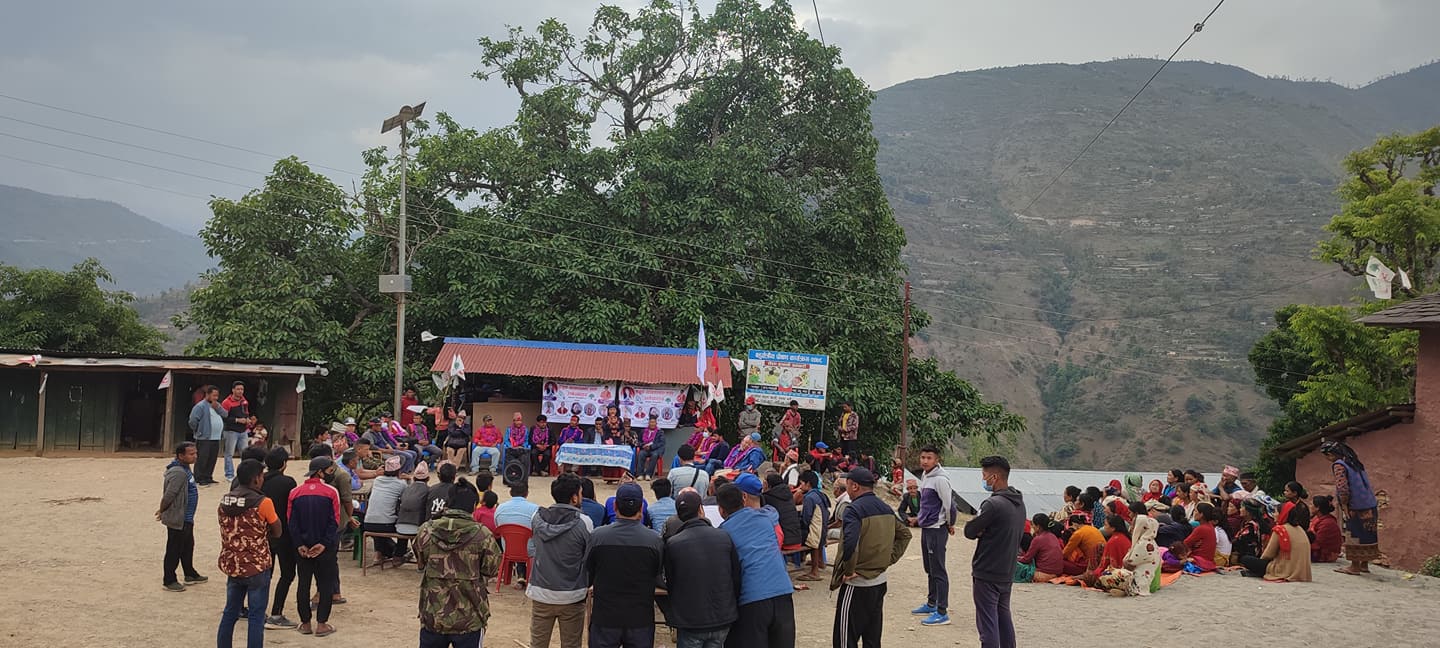गठबन्धनको पुर्काट र घोँसाखानीमा चुनावी सभा – ढोरपाटनमा भष्ट्राचारको अन्त्य गर्ने प्रतिबद्धता