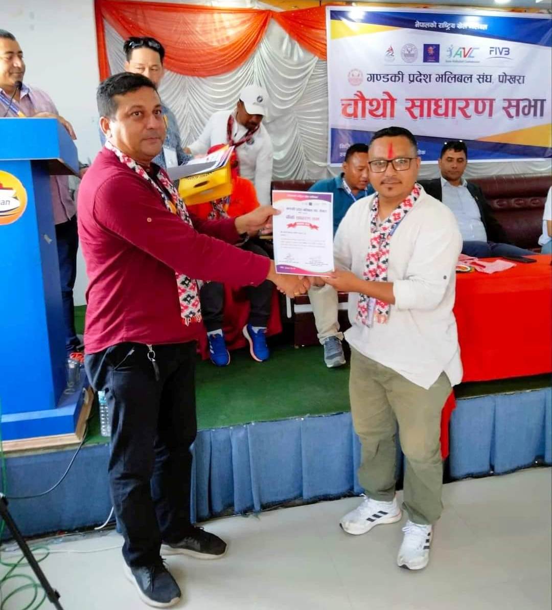 बुर्तिबाङका यामु प्रदेश भलिवलसंघको सचिवमा निर्विरोध