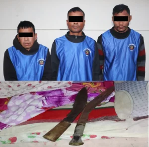 पोखराको बेगनासमा मध्यराती हतियार देखाएर लुटपाट : तीन जना पक्राउ