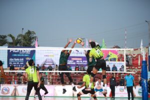 आर्मी र पुलिस टाइगर कप भलिबलको पहिलो क्वालिफायरमा भारतको सुनिल भलिबल क्लबले एलिमिनेटर खेल्ने