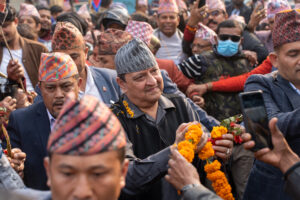 पूर्वराजा ज्ञानेन्द्र शाहलाई पोखरामा भव्य स्वागत, राष्ट्र भक्तिको माहोल