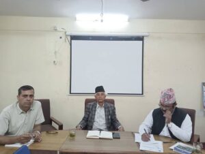 थुमाको डाडा खानेपानी आयोजनाको जिल्ला समन्वय समितिमा समन्वय बैठक