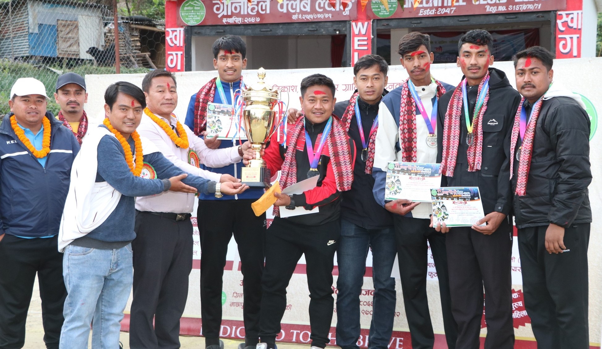 ल्वाङगाउँमा मेला सम्पन्न, युके लण्डनलाई भलिबलको उपाधि, महिलातर्फ धम्पुस च्याम्पियन