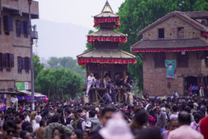 भक्तपुरको बिस्का जात्रामा रथले किचेर एक जनाको मृत्यु
