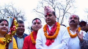 रामकोटको वद्रिनारायण धाममा प्राण प्रतिष्ठाको तयारी, पदयात्रामा देखियो उत्साह