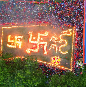 कोटीहोममा २१ करोड दीप प्रज्ज्वलन गरिँदै