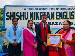 शिशु निकेतन मा वि द्वारा उत्कृष्ट शिक्षकहरु सम्मानित