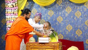 हिमालयन सिद्धमा श्रीमद्भागवत कथामा नगर प्रमुख आचार्य