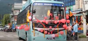 पर्यटकीय सहर पोखरामा विद्युतीय बस सञ्चालनमा