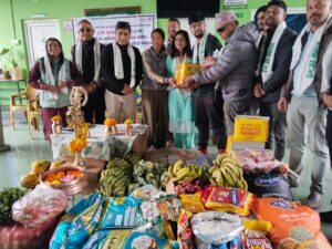 जन्मदिनमा खाद्यान्न सहयोग र स्वास्थय परिक्षण