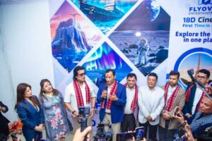 पोखराको डिज्नील्यान्डमा १८ डी सिनेमाको कलाकार राजेश हमालद्वारा उद्घाटन