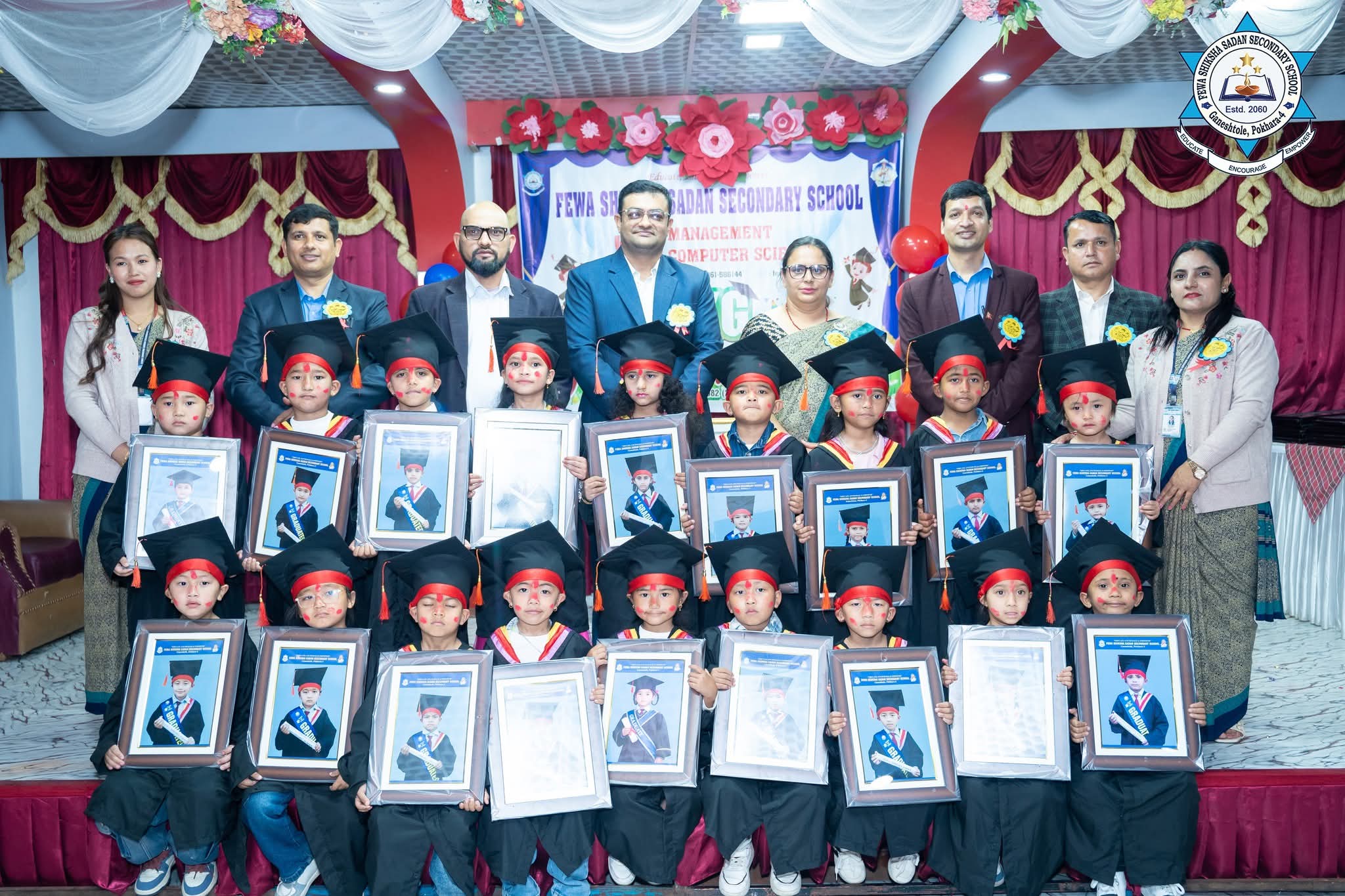 फेवा शिक्षा सदनमा यूकेजीका ५० विद्यार्थी दिक्षित, बालमैत्री शिक्षामा जोड