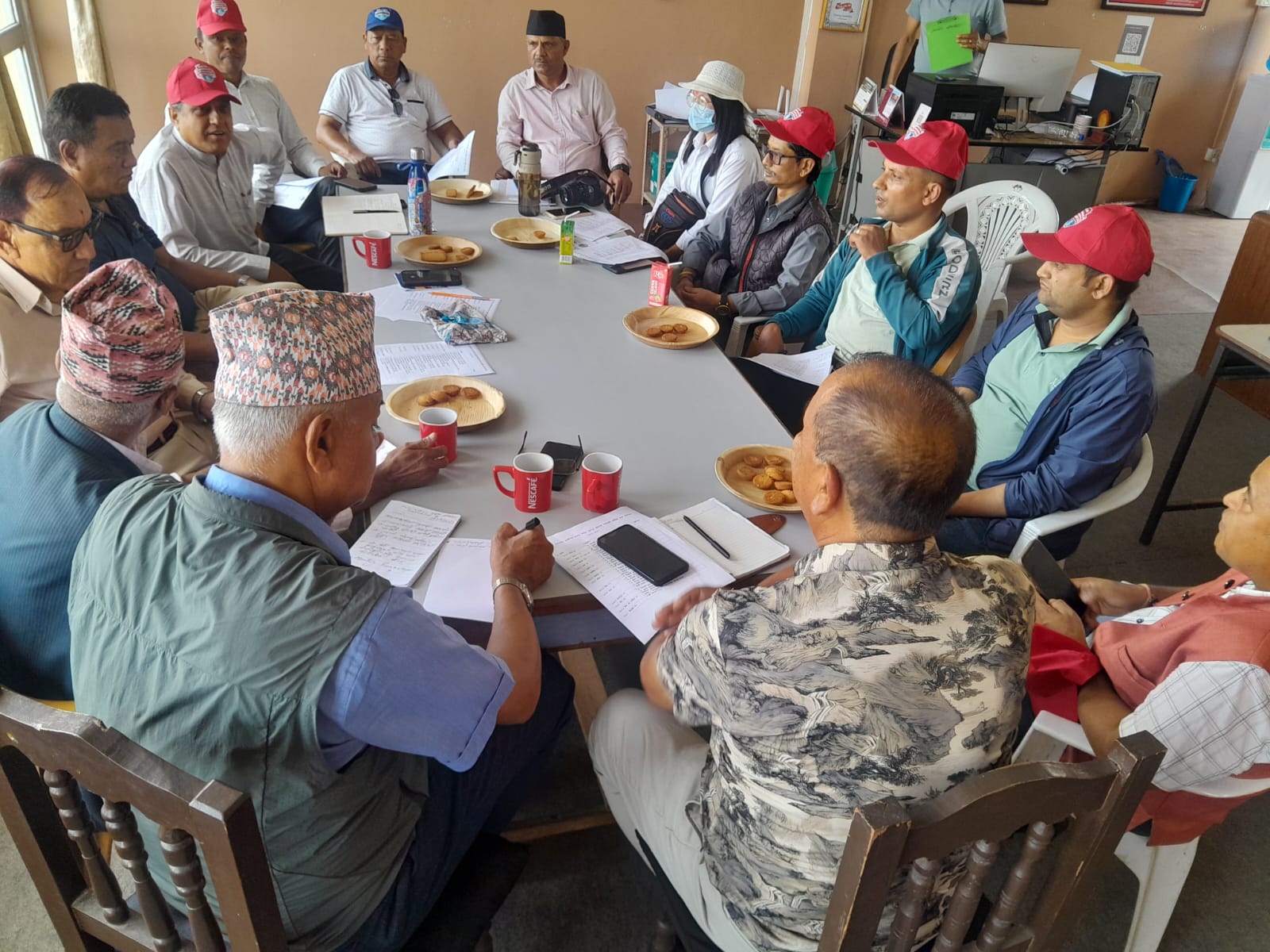नेपाल भूतपूर्व खेलाडी मञ्चद्वारा मासिक दौडबारे पत्रकारसँग अन्तरक्रिया