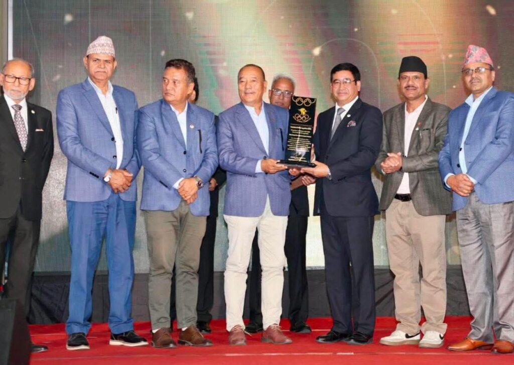 ओलम्पिक दिवसमा भूतपूर्व खेलाडी मञ्चलाई प्रतिष्ठित एनओसी प्रेजिडेन्सियल  सम्मान