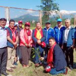तमु धिं यूकेका पदाधिकारीलाई स्वागत तथा पोखरा रङ्गशालामा वृक्षरोपण कार्यक्रम